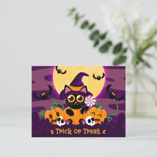 Cute Halloween Briefkaart (Staand voorkant)