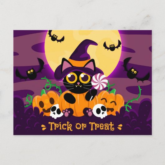 Cute Halloween Briefkaart (Voorkant)