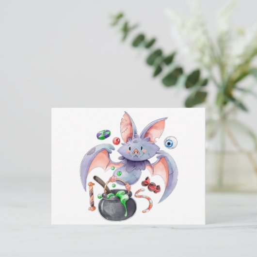 Cute Halloween Briefkaart (Staand voorkant)