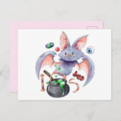 Cute Halloween Briefkaart (Voorkant / Achterkant)