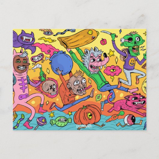 Cute Halloween Briefkaart (Voorkant)