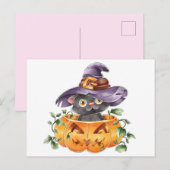 Cute Halloween Briefkaart (Voorkant / Achterkant)