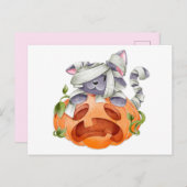 Cute Halloween Briefkaart (Voorkant / Achterkant)