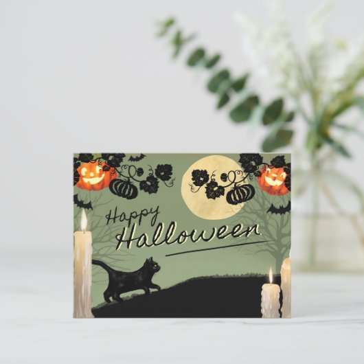 Cute Halloween Briefkaart (Staand voorkant)