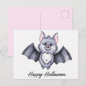 Cute Halloween Briefkaart (Voorkant / Achterkant)