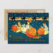 Cute Halloween Briefkaart (Voorkant / Achterkant)