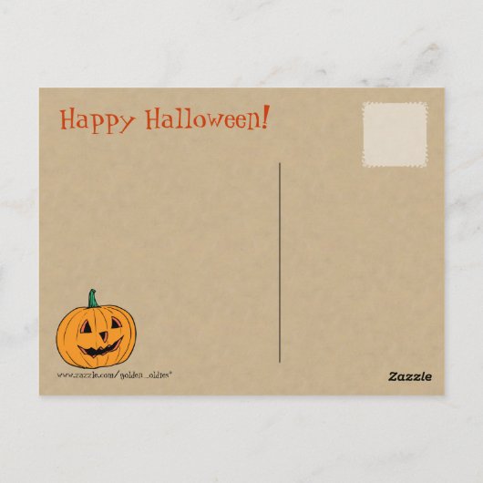 Cute  Halloween Briefkaart (Achterkant)