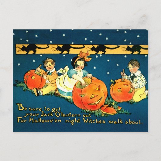Cute Halloween Briefkaart (Voorkant)