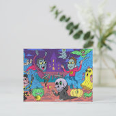 Cute Halloween Briefkaart (Staand voorkant)