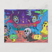 Cute Halloween Briefkaart (Voorkant)
