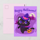 Cute Halloween Briefkaart (Voorkant / Achterkant)