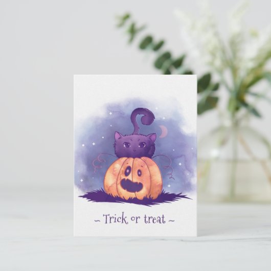 Cute Halloween Briefkaart (Staand voorkant)