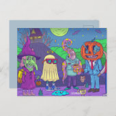 Cute Halloween Briefkaart (Voorkant / Achterkant)