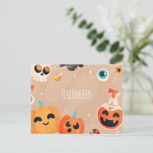 Cute Halloween Briefkaart (Staand voorkant)