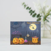Cute Halloween Briefkaart (Staand voorkant)