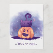 Cute Halloween Briefkaart (Voorkant)