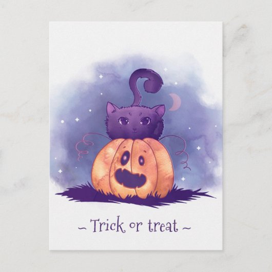 Cute Halloween Briefkaart (Voorkant)