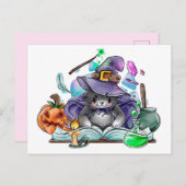 Cute Halloween Briefkaart (Voorkant / Achterkant)