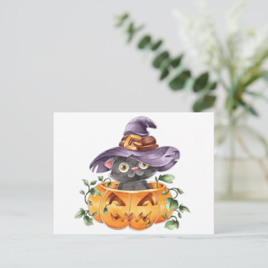 Cute Halloween Briefkaart (Staand voorkant)