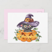 Cute Halloween Briefkaart (Voorkant / Achterkant)