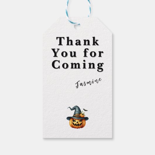 Cute Halloween Cadeaulabel (Achterkant)