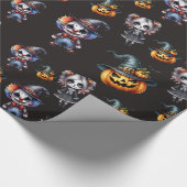 Cute Halloween Cadeaupapier (Hoek)