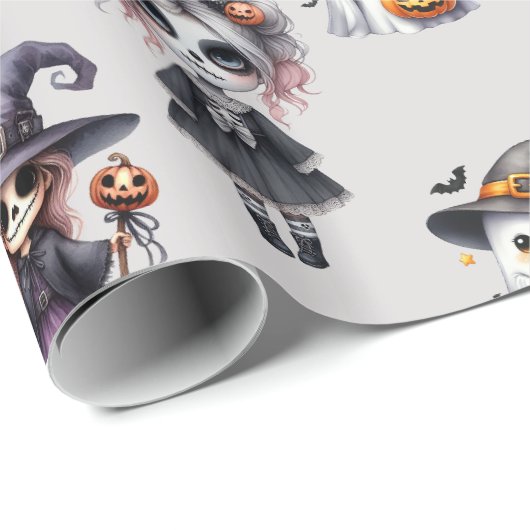Cute Halloween Cadeaupapier (Rol Hoek)