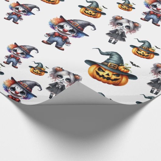 Cute Halloween Cadeaupapier (Hoek)