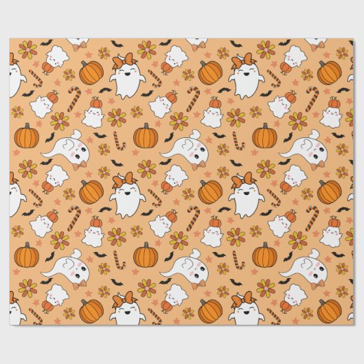 Cute Halloween Cadeaupapier (Vlak)