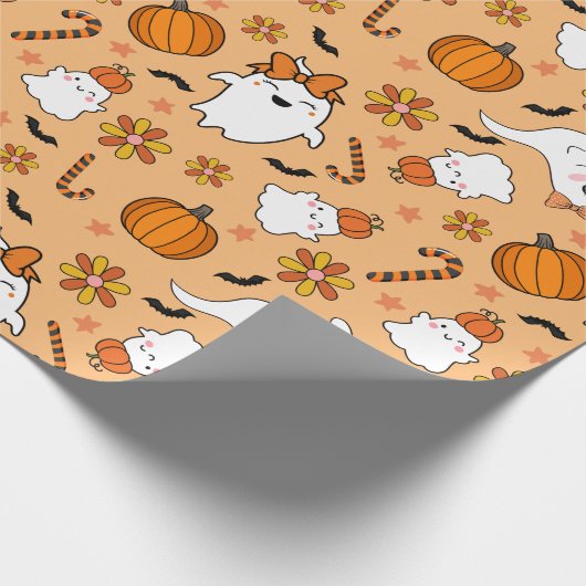 Cute Halloween Cadeaupapier (Hoek)
