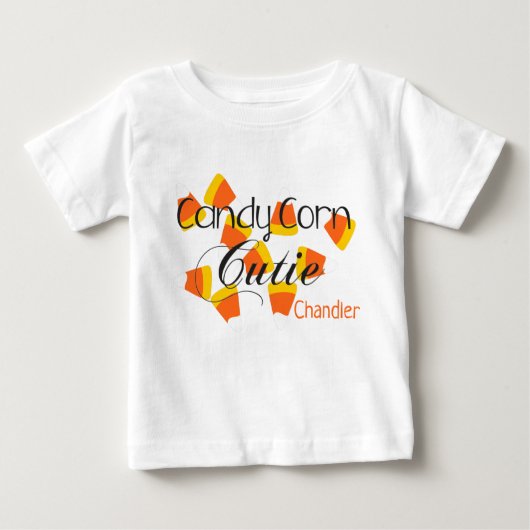 Cute Halloween Candy Corn Cutie Kinder Name (Voorkant)