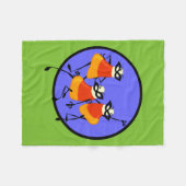 CUTE HALLOWEEN CANDY CORN FLEECE BLANKET DEKEN (Voorkant (Horizontaal))