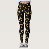 Cute Halloween Candy Corn Leggings (Voorkant)