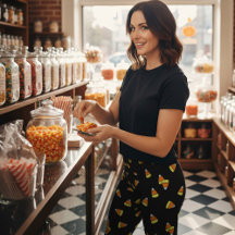Cute Halloween Candy Corn Leggings