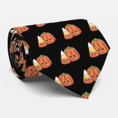 Cute Halloween Candy Corn & Pumpkin Stropdas (Opgerold)