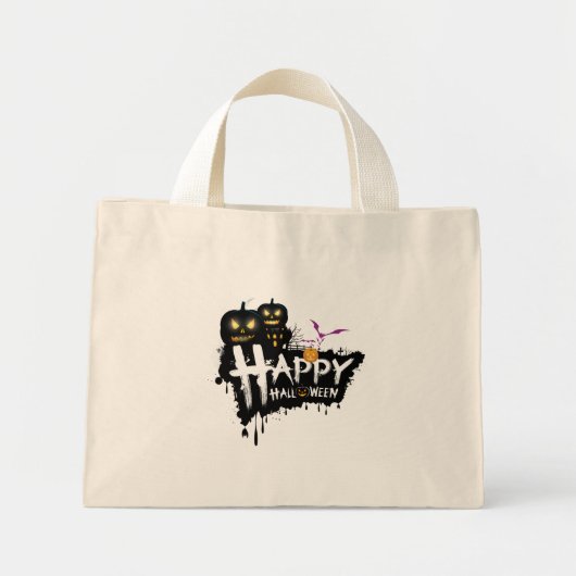 Cute Halloween Canvas tas (Voorkant)