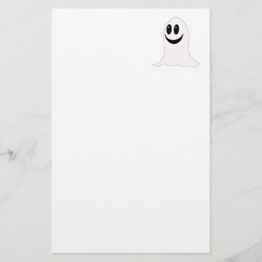 Cute Halloween Cartoon Ghost Briefpapier (Voorkant)