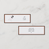 Cute Halloween Cartoon Ghost Mini Visitekaartje (Voorkant / Achterkant)