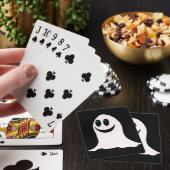 Cute Halloween Cartoon Ghost Pokerkaarten (Insitu)