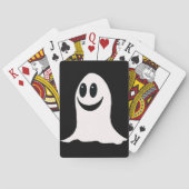 Cute Halloween Cartoon Ghost Pokerkaarten (Achterkant)