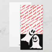 Cute Halloween Cartoon Ghosts Feestdagenkaart (Voorkant / Achterkant)