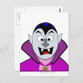 Cute Halloween Cartoon Vampire Briefkaart (Voorkant / Achterkant)