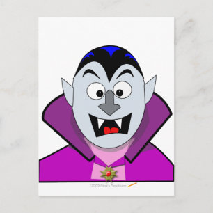 Cute Halloween Cartoon Vampire Briefkaart