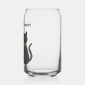 Cute Halloween Cat and Pumpkin Custom Blikvorm Glas (Links)