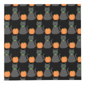 Cute Halloween Cat and Pumpkin Custom Kubus (Rechts)