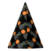 Cute Halloween Cat and Pumpkin Patterned Feesthoedjes (Achterkant)