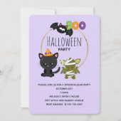 Cute Halloween Cat, Bat & Mummy Boo Kaart (Voorkant)