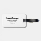 Cute Halloween Cat, Bat, Mummy & Ghost Bagagelabel (Achterkant horizontaal)