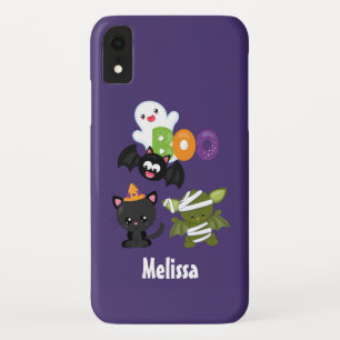 Cute Halloween Cat, Bat, Mummy & Ghost Case-Mate iPhone Case