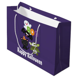 Cute Halloween Cat, Bat, Mummy & Ghost Groot Cadeauzakje